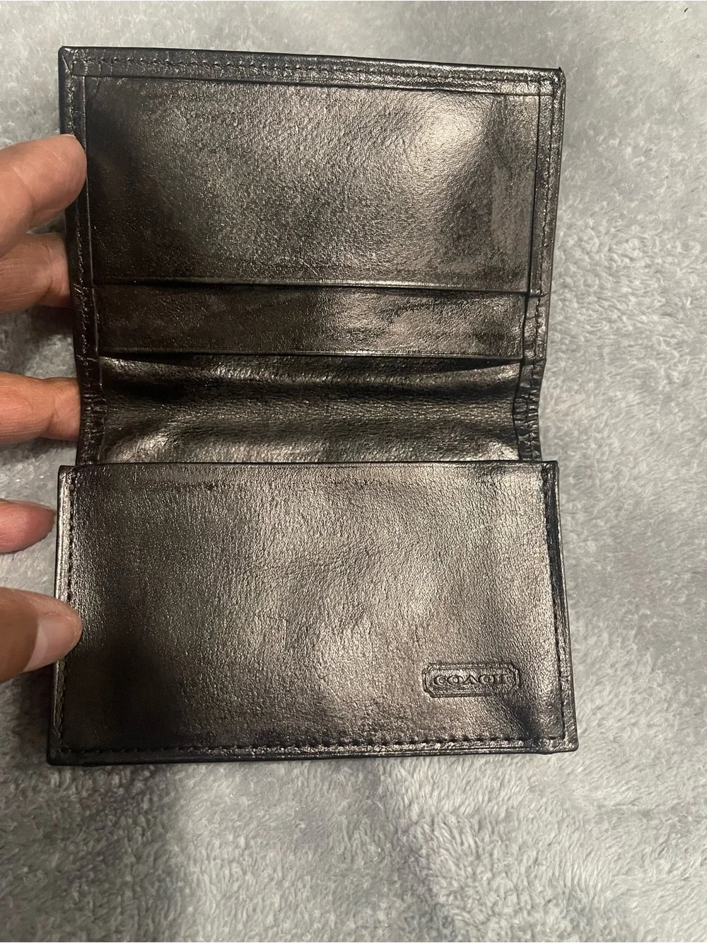 Coach Classic Black Leather Wallet